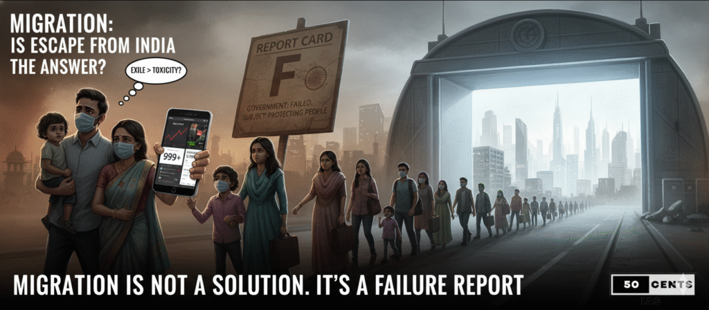 An image illustrating the urgent need for a Delhi Air Pollution Code, showing citizens standing for a legal framework (represented by glasses/code projection) amidst a polluted city skyline with factories and traffic, suggesting a permanent solution is needed over temporary bans.